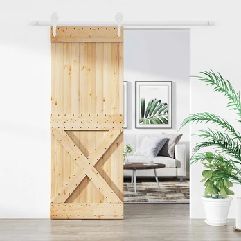 Slankios durys Natūrali ir Balta 80 x 210 cm