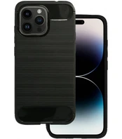 Juodas dėklas Apple iPhone 14 Pro Max telefonui "Carbon"