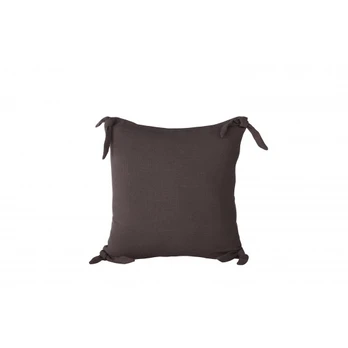 Nora Cushion Cover Linen Viscouse - Dark Grey 40x40