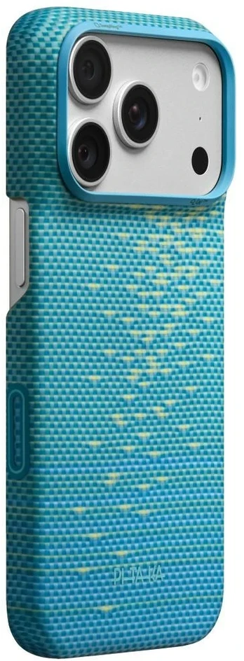 Dėklas Case PITAKA Edge MagSafe case for iPhone 18 Pro / 17 Pro lucid mėlynas