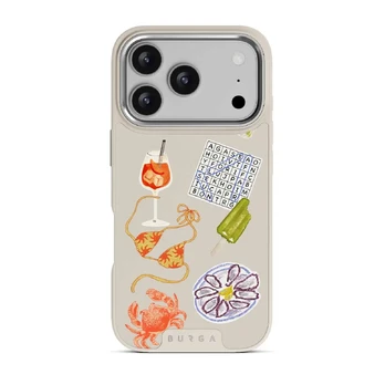 Seaside Muse - iPhone 17 Pro Case, Elite Light (MagSafe) / Silver