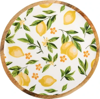 Mondex Talerz ozdobny su drewna mango 25x1,5 cm