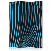 Artgeist Pertvara - Zebra pattern (turquoise) [Room Dividers] 135x172 kaina