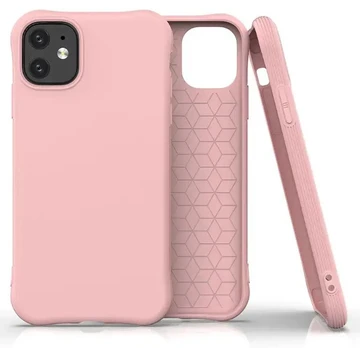 Fusion Solaster Back Case Silikona Aizsargapvalks Priekš Apple iPhone 11 Pro Max Rozā