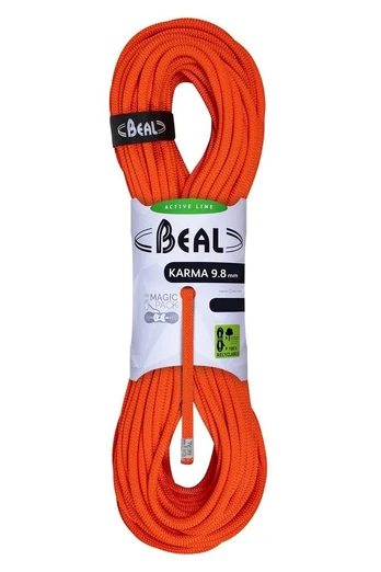Lina karma 9,8mm 80m kietas oranžinis BIELAS