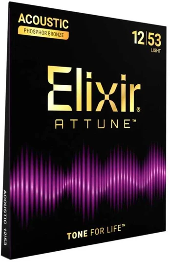 Elixir Eliksyras Attune Phosphor Bronze 21052 12-53