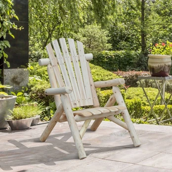 Adirondack sodo kėdė, medinė, aukšta,
