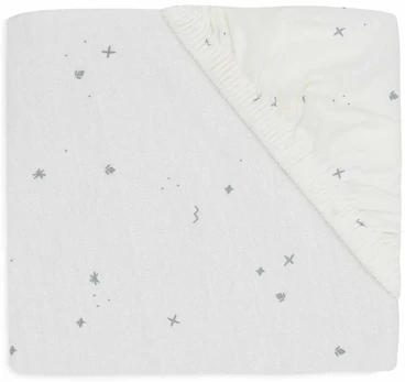 Jollein jersey paklodė su guma Twinkling Sea Žalias