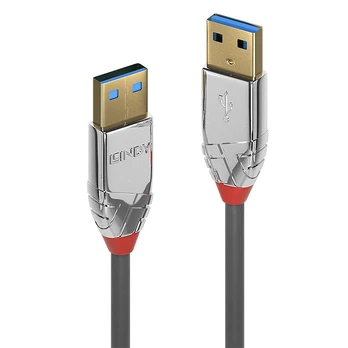 Lindy USB-A – USB-A USB laidas, 2 m pilkas (36627)