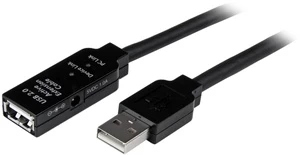 Laidas StarTech USB 2.0 USB2AAEXT5M USB 2.0 female, USB 2.0, 5 m, juoda kaina