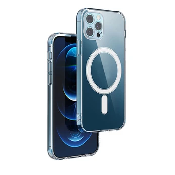 Nemo Apple iPhone 14 Antishock MagSafe dėklas telefonui skaidrus