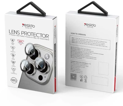 YESIDO LENS PROTECTION WB52 IPHONE 16 PRO /16 PRO MAX Juodas