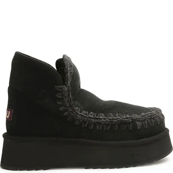 Aulinukai moterims, Juoda, Mini eskimo platform boot