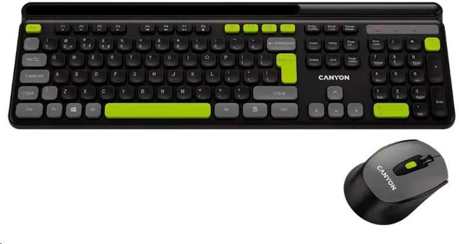 CANYON HSET-W5 wireless SET CS klaviatūra + optinė pelė