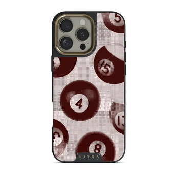 Cue - iPhone 16 Pro Case, Elite Dark (MagSafe) / Gold