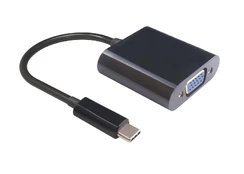 Adapteris MicroConnect USB Type-C, VGA, 0.2 m, juoda kaina
