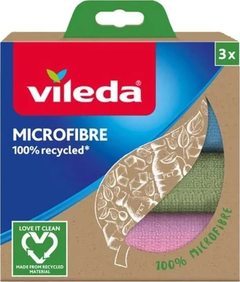 Cleaning Cloth Vileda Mikropluoštas 100% Recycled 3 pcs.