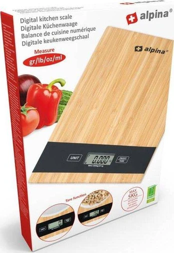 Virtuvinės svarstyklės Alpina Virtuvinės svarstyklės elektroniczna