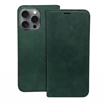 Dėklas Smart Suede case for Samsung Galaxy A55 5G žalias