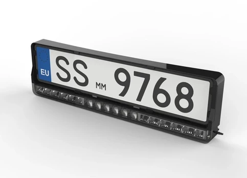 Numerio rėmelis su LED bar žibintu