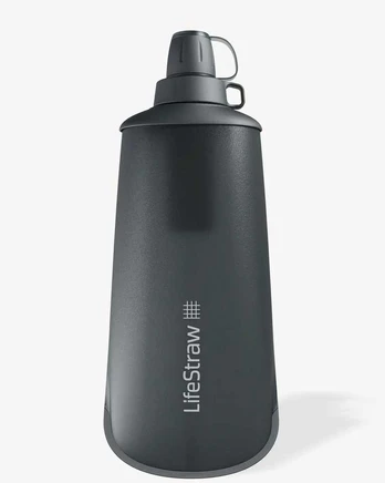 Lifestraw Peak Series Collapsible Squeeze bottle 1000 ml dark pilkas