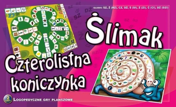 2 žaidimai Sraigė / Keturlapis dobilas - COMLOGO