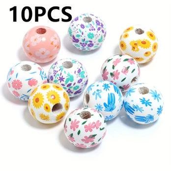 Mediniai karoliukai, Random mixed floral pattern