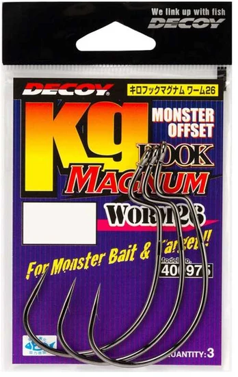 Ofsetiniai kabliukai Decoy Worm 26 Magnum