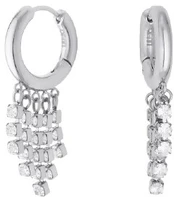 Liu Jo Steel dangle earrings with crystals LJ2992
