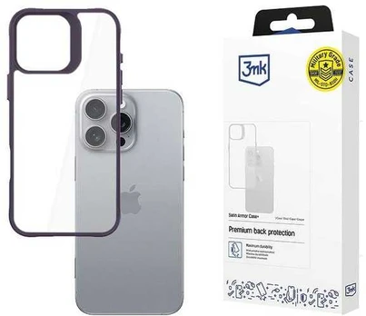 3MK SatinArmor+ Case iPhone 16 Pro Max 6.9" violetinė/violetinė Military Grade