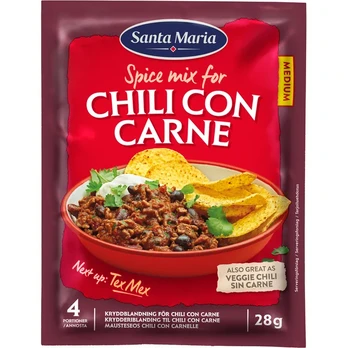 Prieskonių mišinys SANTA MARIA CHILLI CON CARNE, 28 g