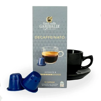 Kavos kapsulės Gran Caffe Garibaldi - Decaffeinato, 10 vnt.