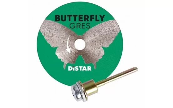 Distar Butterfly 45 mm deimantinis diskas su koteliu graveriui plytelėms pjauti