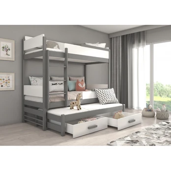 Trijų aukštų dviaukštė lova QUEEN 200x90