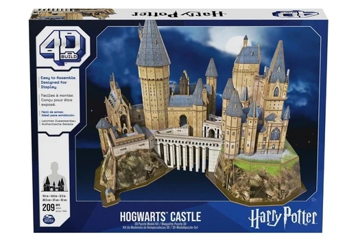 4D BUILD dėlionė Hogwarts, 6069831