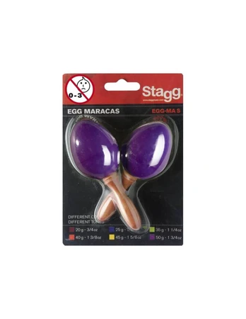 Plastikiniai marakasai Stagg EGG-MA S/PP (2 vnt.)