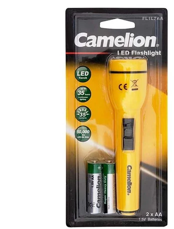 Camelion HomeBright 2xAA LED žibintuvėlis - lizdinė plokštelė