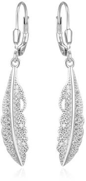 Beneto Timeless sidabrinis feather earrings AGUC2391L
