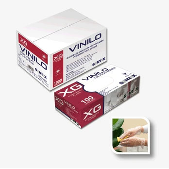 Vinilinės pirštinės AQL1,5 SANTEX, 100 vnt., 4,5 g - XL