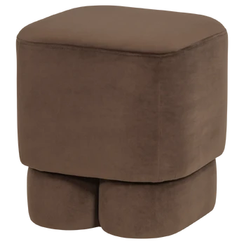 VALEN POUF VELVET BROWN [fsc]