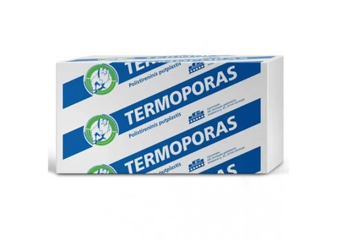 Polistireninis putplastis TERMOPORAS EPS150, nefrezuotas, 1x1m (įv.storiai)