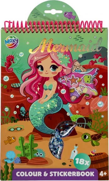 Moxy - Colouring & Stickerbook - Mermaid
