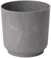 Vazonas Form Plastic SATINA 4283-081, plastikinis, Ø 17 cm, pilkas kaina