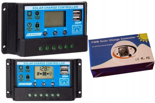 Efektyvus saulės Pwm valdiklis Usb 12/24v 30