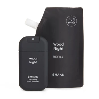 Antibakterinio skysčio papildymas Haan Wood Night, 100 ml