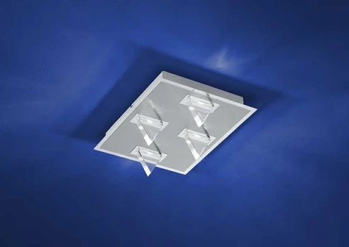 Chromuotas LED sieninis/lubinis šviestuvas