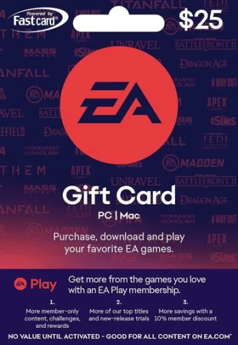 EA Play 25 USD Gift Card Origin Key UNITED STATES