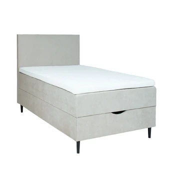 Continental bed LAARA 90x200cm, dark beige