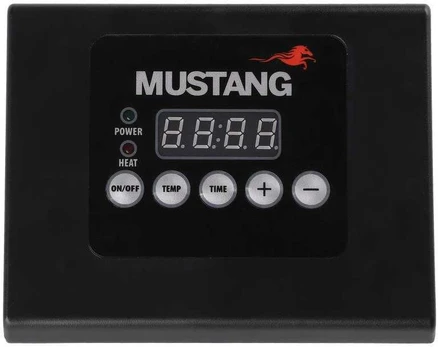 Mustang Electronic electric smoker's control panel