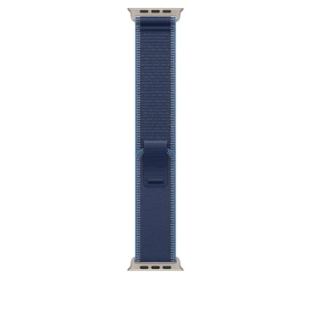 Apyrankė Apple Watch 49mm Blue/Bright Blue Trail Loop - S/M - Natural Titanium Finish